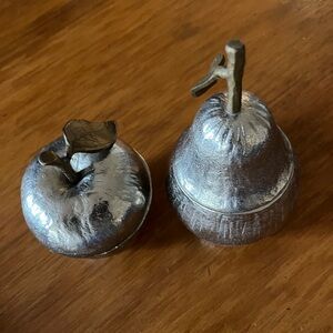 Michael Aram Set of 2 Pear and Apple Honeypots